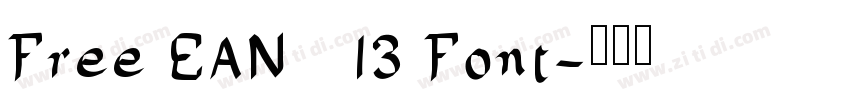 Free EAN   13 Font字体转换